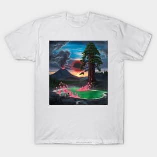 AI generated Volcano with duck alien hamster hybrid T-Shirt